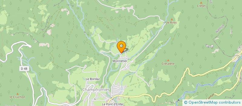 localisation de l'entreprise MONSIEUR MICHEL CAUSSE  CHAMPFROMIER