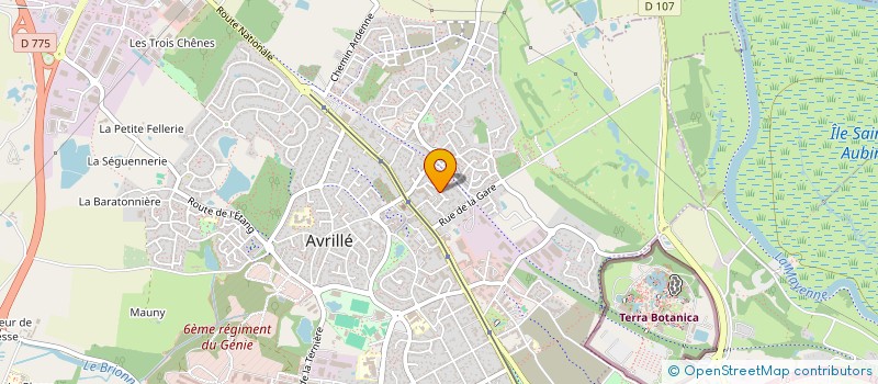 localisation de l'entreprise MONSIEUR MICHEL CAVIN  AVRILLE