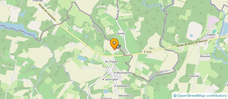 localisation de l'entreprise MONSIEUR MICHEL CAZADE  MONCLAR