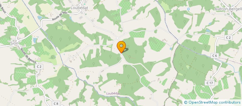 localisation de l'entreprise MONSIEUR MICHEL CAZADIS  LOUBEDAT