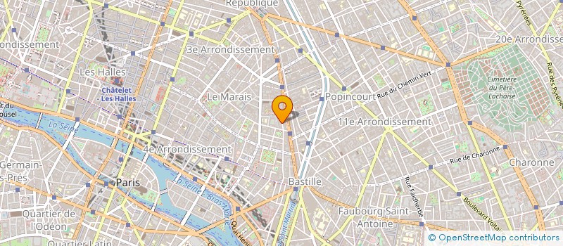 localisation de l'entreprise MONSIEUR MICHEL CAZES  PARIS