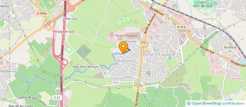 localisation de l'entreprise MONSIEUR MICHEL CEBRIAN  PERPIGNAN