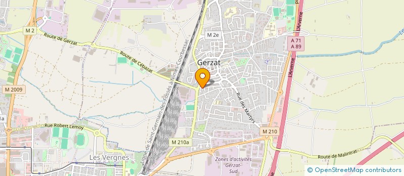 localisation de l'entreprise MONSIEUR MICHEL CELENTI  GERZAT