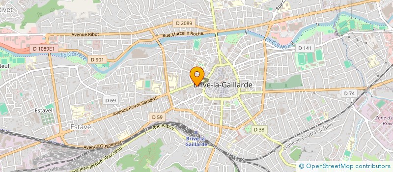 localisation de l'entreprise MONSIEUR MICHEL CELERIER  BRIVE-LA-GAILLARDE