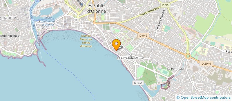 localisation de l'entreprise MONSIEUR MICHEL CELIE à LES SABLES D'OLONNE
