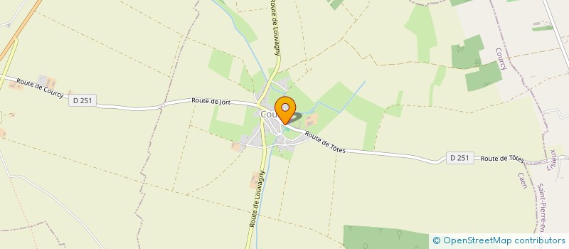 localisation de l'entreprise MONSIEUR MICHEL CESBRON  COURCY