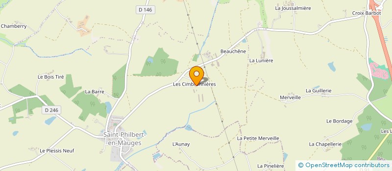 localisation de l'entreprise MONSIEUR MICHEL CESBRON  BEAUPREAU-EN-MAUGES