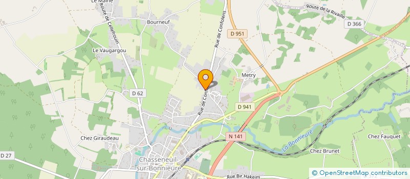 localisation de l'entreprise MONSIEUR MICHEL CHABANAIS  CHASSENEUIL-SUR-BONNIEURE