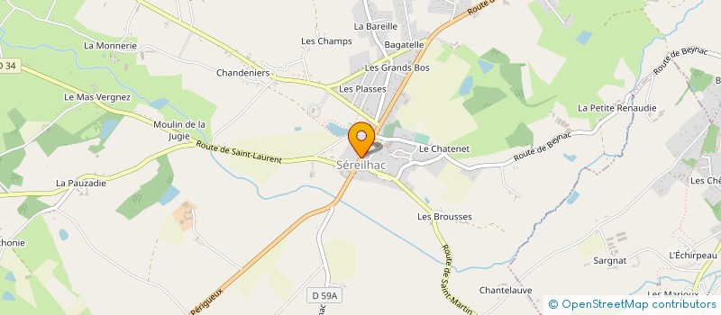 localisation de l'entreprise MONSIEUR MICHEL CHABERNAUD à SEREILHAC