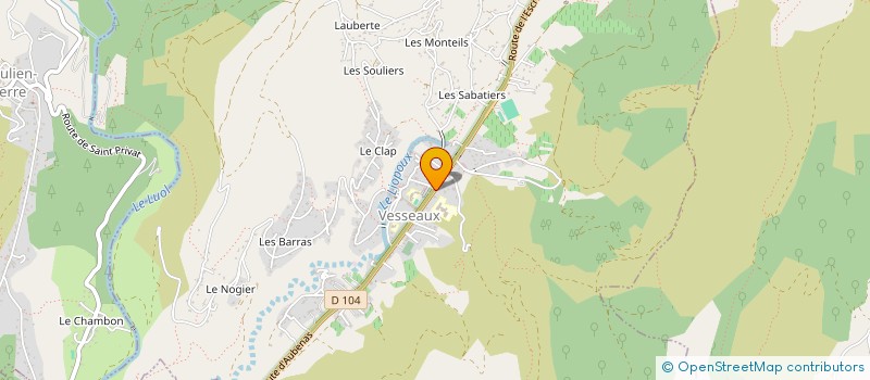 localisation de l'entreprise MONSIEUR MICHEL CHABERT  VESSEAUX