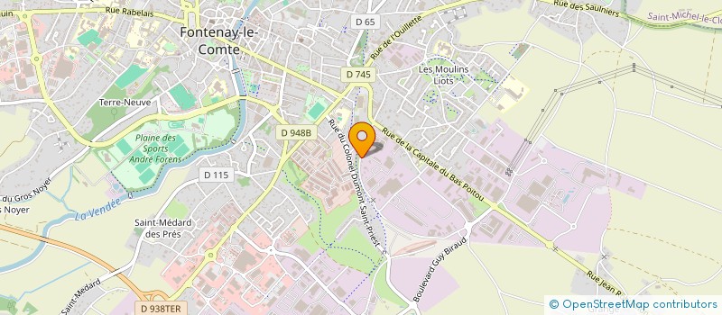 localisation de l'entreprise MONSIEUR MICHEL CHABOT  FONTENAY-LE-COMTE