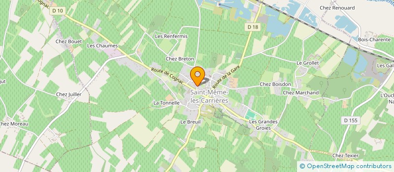 localisation de l'entreprise MONSIEUR MICHEL CHADOUTAUD à SAINT-MEME-LES-CARRIERES