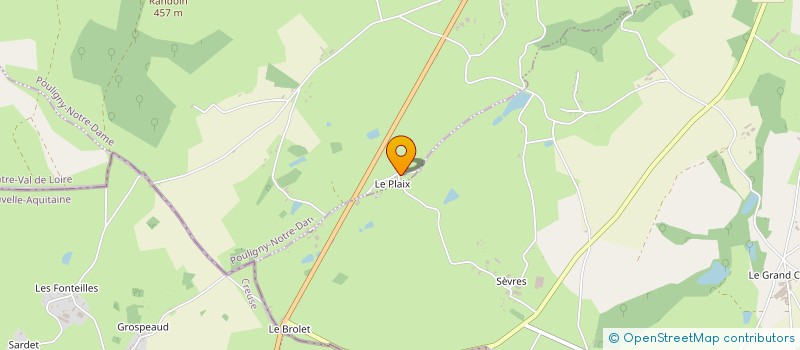 localisation de l'entreprise MONSIEUR MICHEL CHAGNON  URCIERS