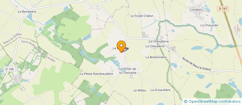 localisation de l'entreprise MONSIEUR MICHEL CHAIGNE  NIEUL-LE-DOLENT