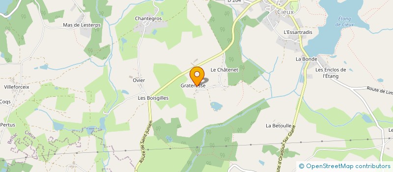 localisation de l'entreprise MONSIEUR MICHEL CHAILLAC  ORADOUR-SUR-GLANE