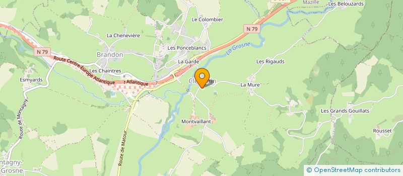 localisation de l'entreprise MONSIEUR MICHEL CHAINTREUIL  NAVOUR-SUR-GROSNE