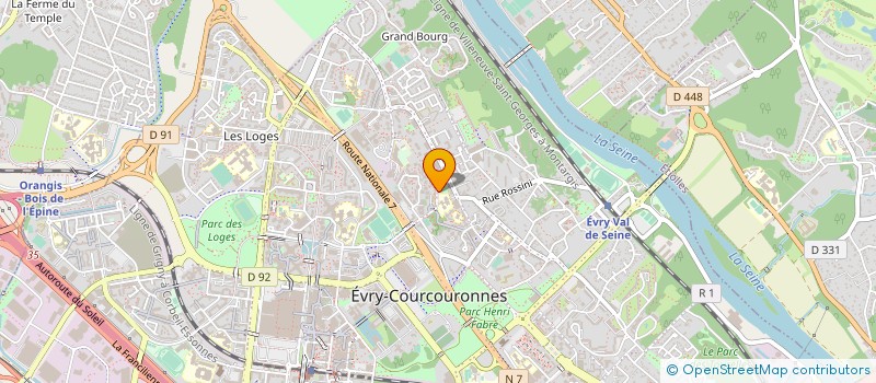 localisation de l'entreprise MONSIEUR MICHEL CHAIX à EVRY-COURCOURONNES