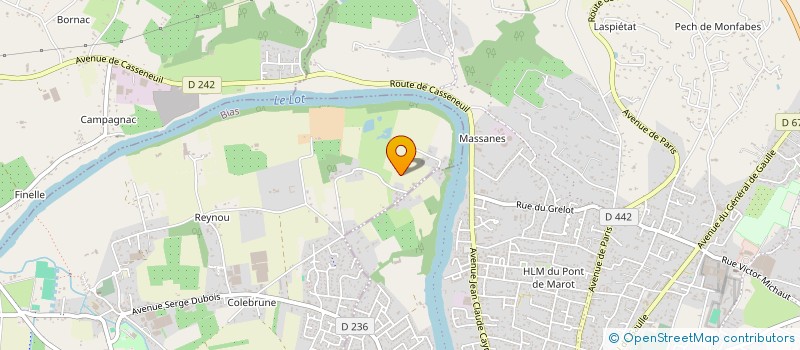 localisation de l'entreprise MONSIEUR MICHEL CHALIBAT  BIAS