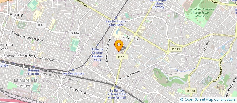 localisation de l'entreprise MONSIEUR MICHEL CHAMPEYTINAUD à LE RAINCY
