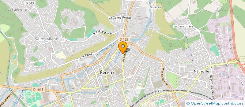 localisation de l'entreprise MONSIEUR MICHEL CHAMPREDON  EVREUX