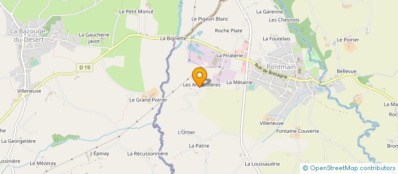 localisation de l'entreprise MONSIEUR MICHEL CHANCEREL  SAINT-ELLIER-DU-MAINE