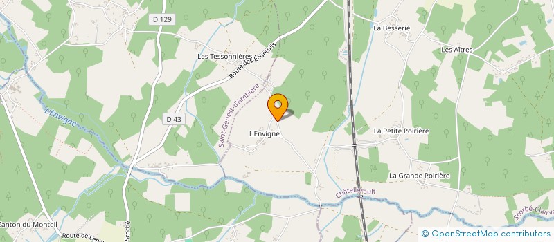 localisation de l'entreprise MONSIEUR MICHEL CHANTOME  SCORBE-CLAIRVAUX