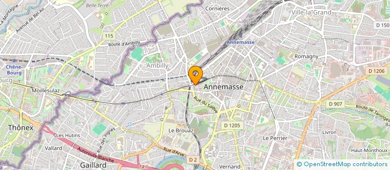 localisation de l'entreprise MONSIEUR MICHEL CHAPEL  ANNEMASSE