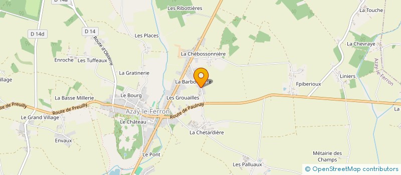 localisation de l'entreprise MONSIEUR MICHEL CHAPLEAU à AZAY-LE-FERRON