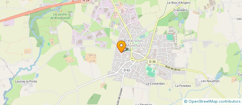 localisation de l'entreprise MONSIEUR MICHEL CHAPON  BREAL-SOUS-MONTFORT