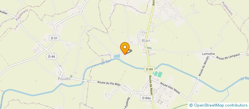 localisation de l'entreprise MONSIEUR MICHEL CHAPPERT  POUDIS