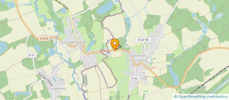 localisation de l'entreprise MONSIEUR MICHEL CHAPUIS  CHAVANNES-SUR-L'ETANG