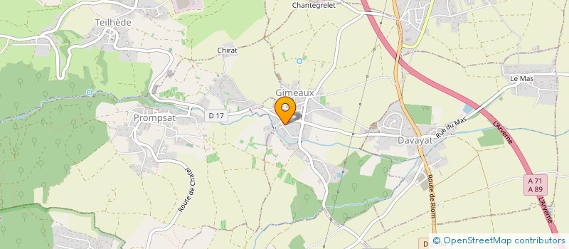 localisation de l'entreprise MONSIEUR MICHEL CHAPUT  GIMEAUX