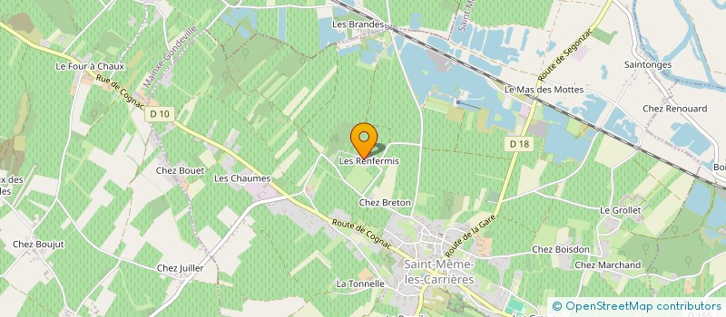 localisation de l'entreprise MONSIEUR MICHEL CHARFALLOT à SAINT-MEME-LES-CARRIERES