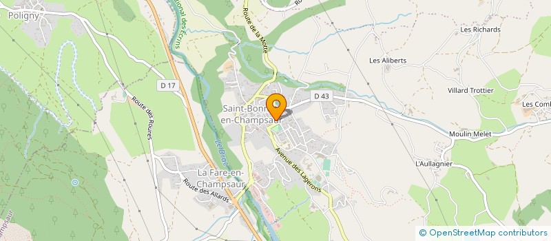 localisation de l'entreprise MONSIEUR MICHEL CHARLES à SAINT-BONNET-EN-CHAMPSAUR