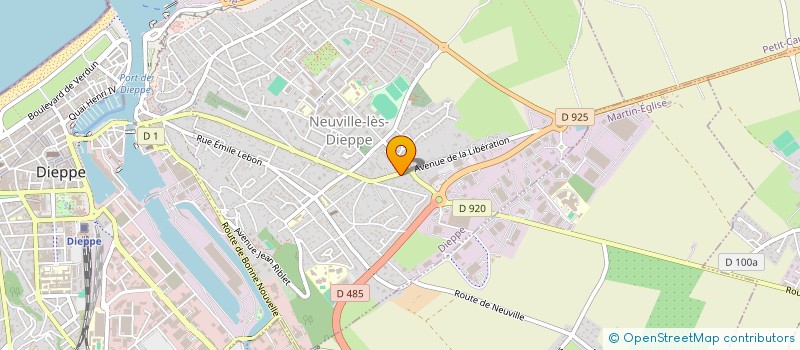 localisation de l'entreprise MONSIEUR MICHEL CHARLES  DIEPPE