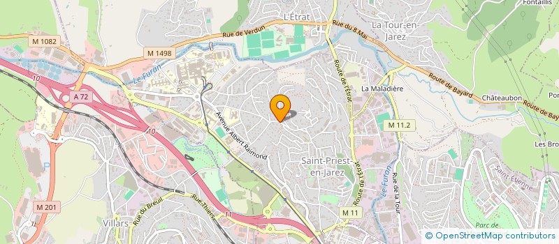 localisation de l'entreprise MONSIEUR MICHEL CHARLES MARIE PERRON  SAINT-PRIEST-EN-JAREZ