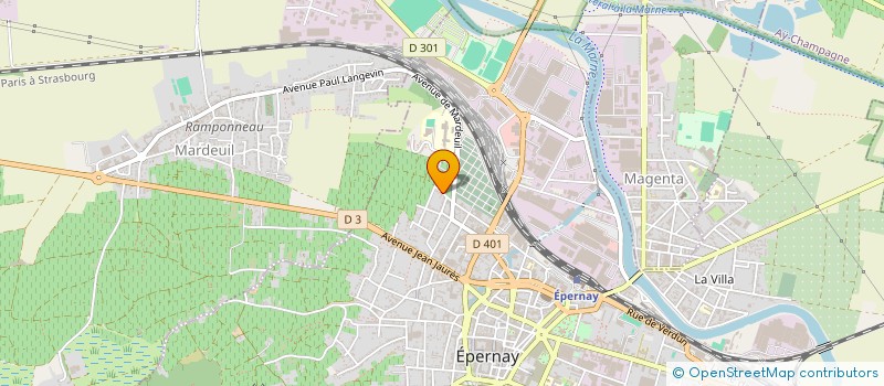 localisation de l'entreprise MONSIEUR MICHEL CHARMEL  EPERNAY