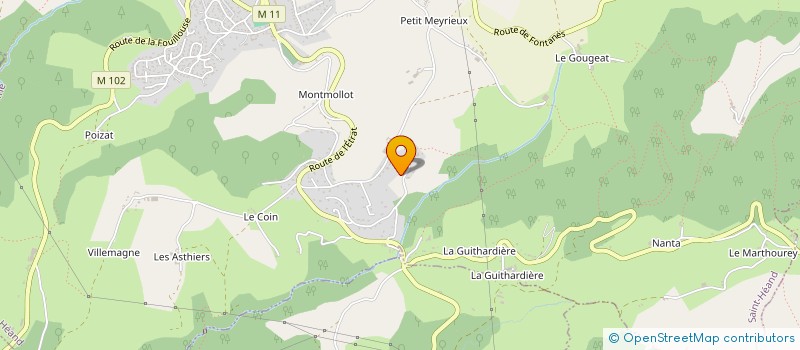 localisation de l'entreprise MONSIEUR MICHEL CHARMY  SAINT-HEAND