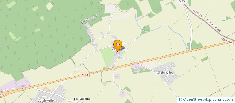 localisation de l'entreprise MONSIEUR MICHEL CHARPENTIER  CHAIGNES