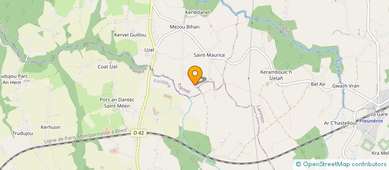 localisation de l'entreprise MONSIEUR MICHEL CHARPENTIER  TREMEL