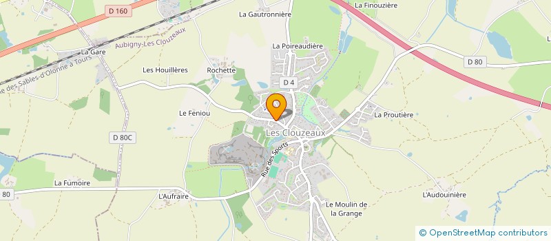 localisation de l'entreprise MONSIEUR MICHEL CHARRIEAU  AUBIGNY-LES CLOUZEAUX