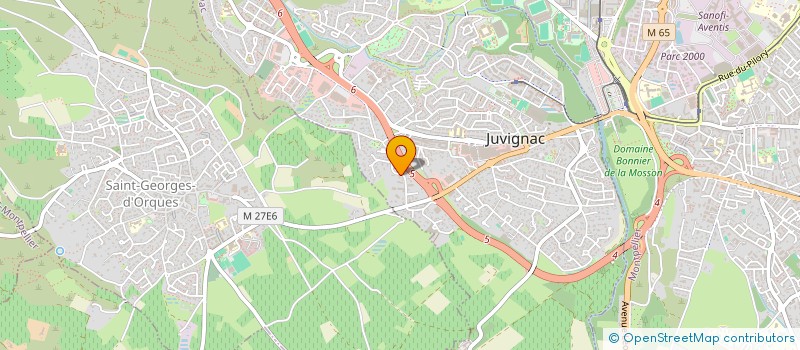 localisation de l'entreprise MONSIEUR MICHEL CHARRIERE à JUVIGNAC