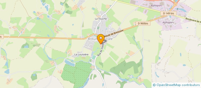 localisation de l'entreprise MONSIEUR MICHEL CHARRUAULT  BRESSUIRE