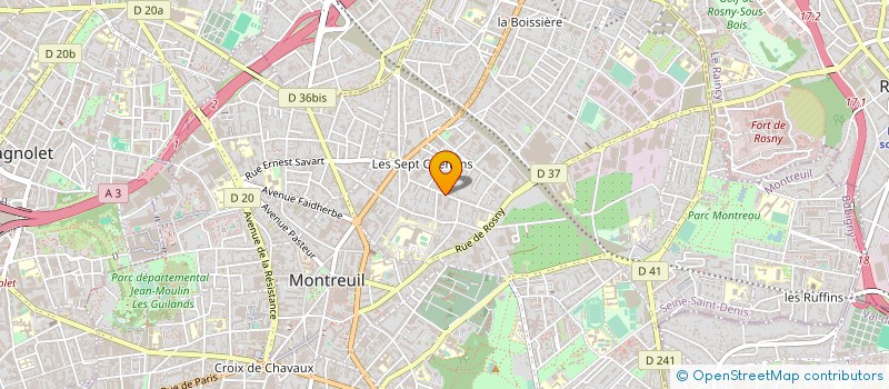 localisation de l'entreprise MONSIEUR MICHEL CHARTON à MONTREUIL