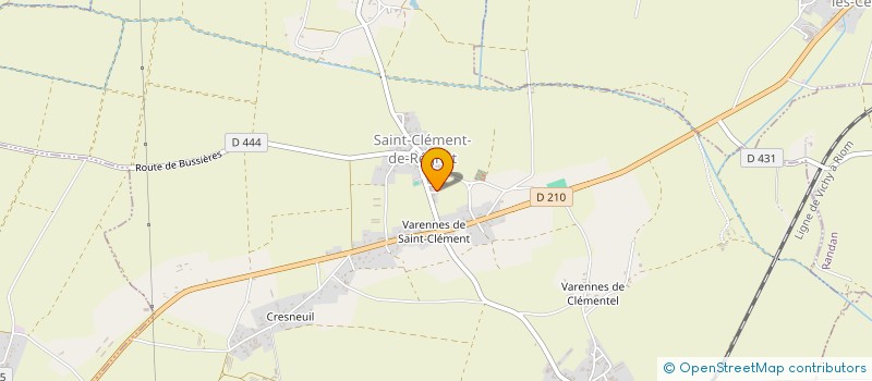 localisation de l'entreprise MONSIEUR MICHEL CHASSAGNE  SAINT-CLEMENT-DE-REGNAT