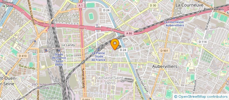 localisation de l'entreprise MONSIEUR MICHEL CHASSAT à AUBERVILLIERS