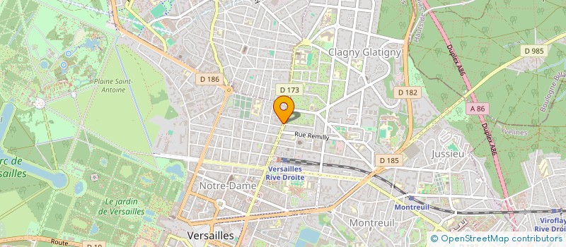 localisation de l'entreprise MONSIEUR MICHEL CHATAIN  VERSAILLES