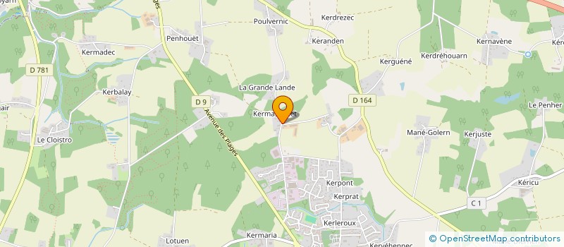 localisation de l'entreprise MONSIEUR MICHEL CHATEAU à KERVIGNAC