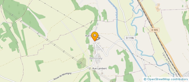 localisation de l'entreprise MONSIEUR MICHEL CHATEAU  BENOISEY