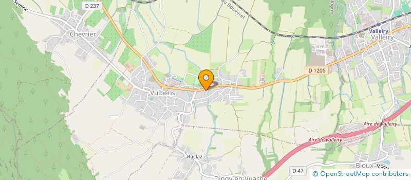 localisation de l'entreprise MONSIEUR MICHEL CHATENOUD  VULBENS
